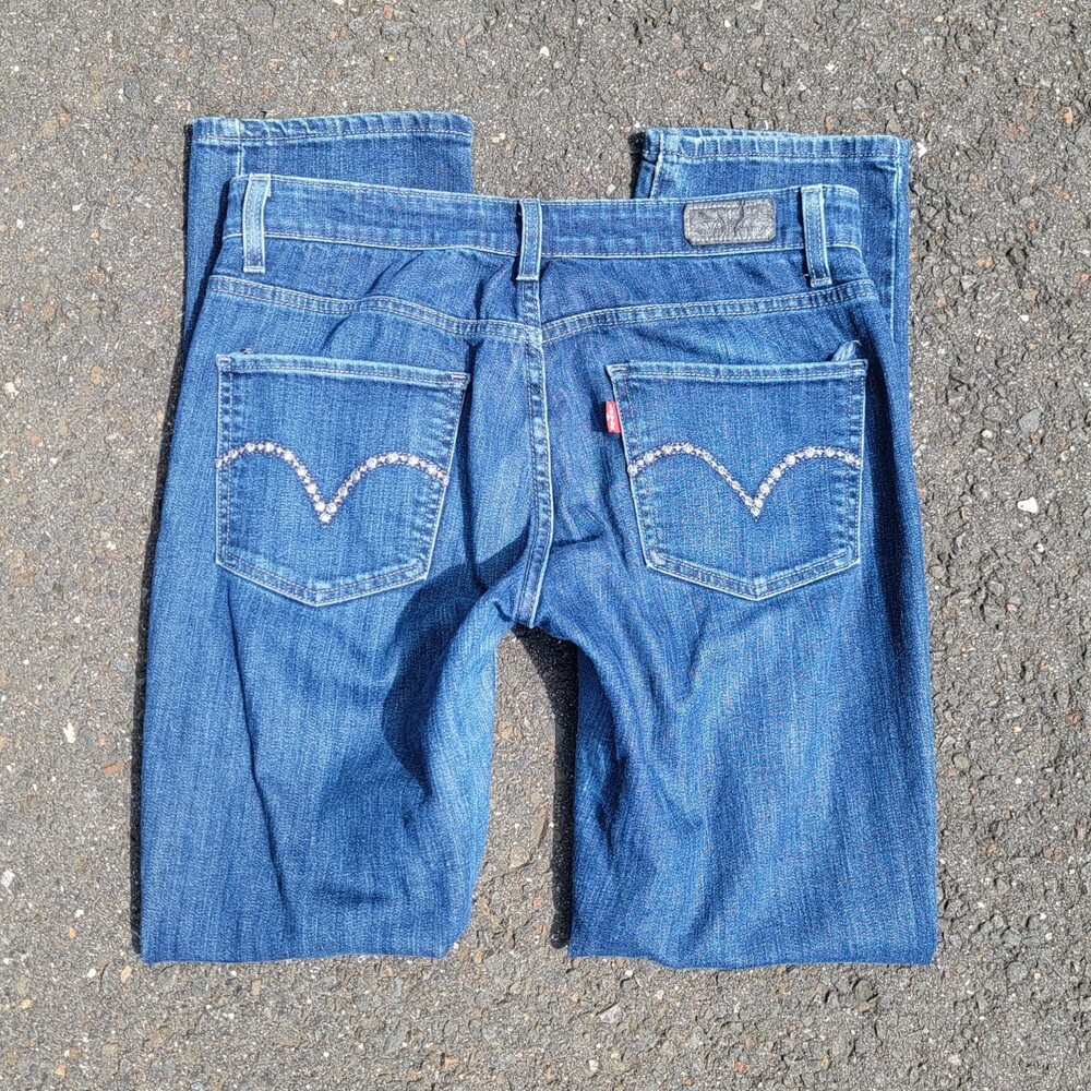 Levi's 515 Bootcut Jeans Womens W28 Mid Rise Stretch Denim